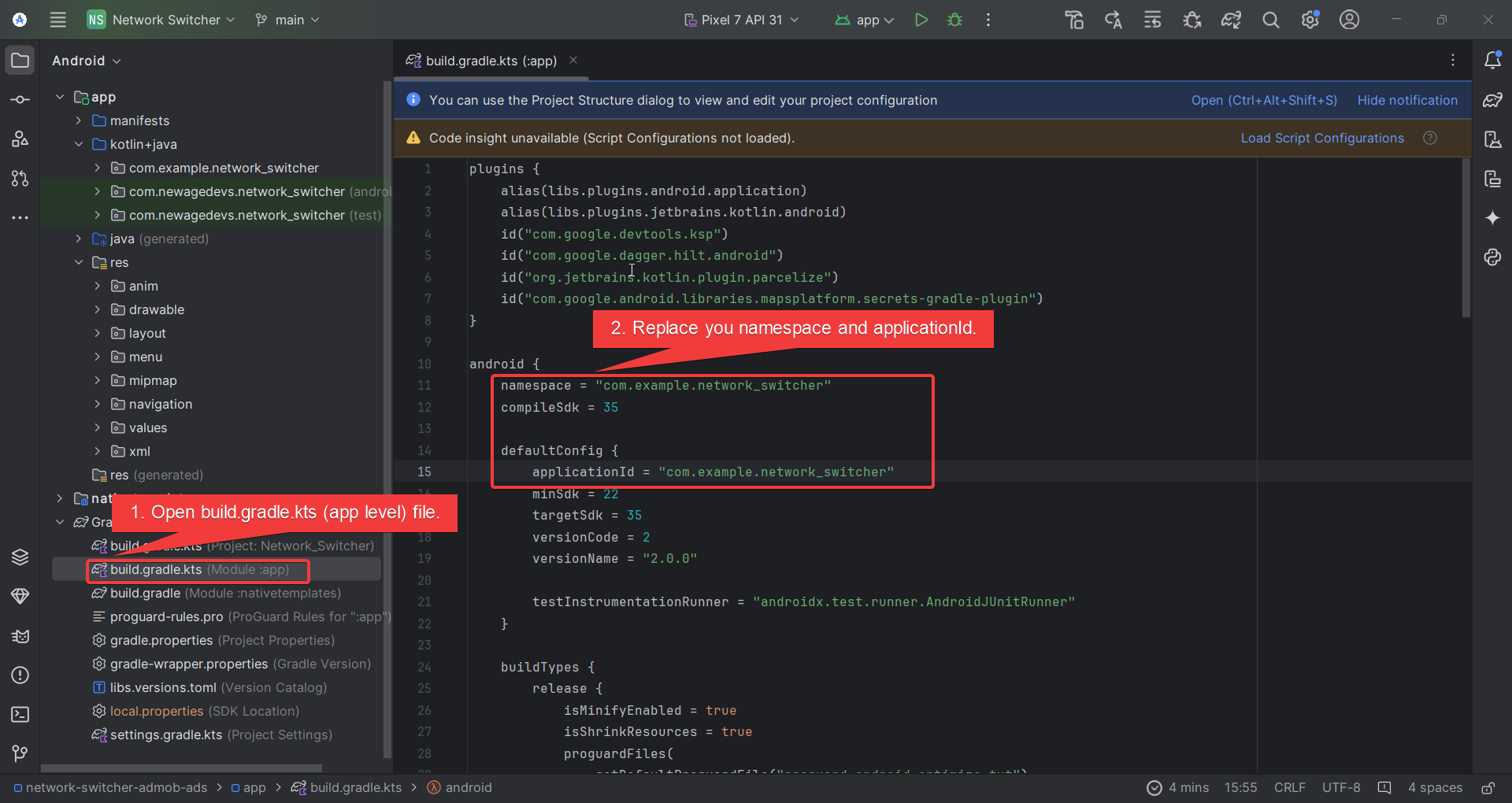 Change Application ID
